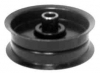 MTD Flat Idler Pulley 3-1/8" OD, 1-1/8" Width,  3/8" Bore  No. 756-0981A